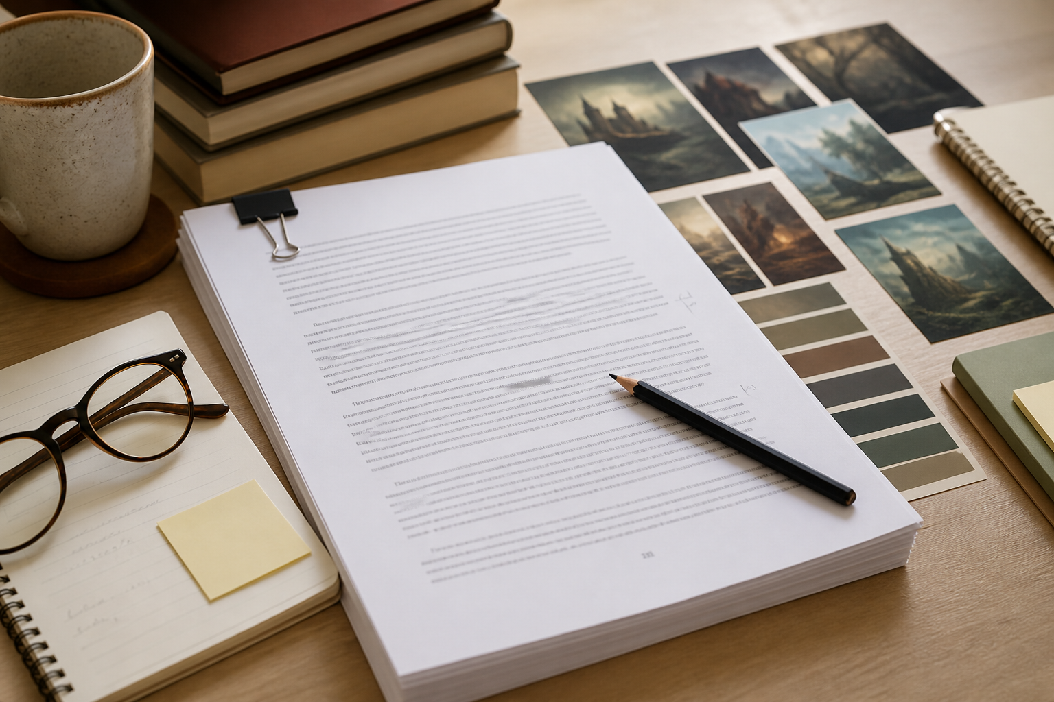 Manuscript review desk for book project assessment